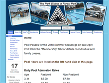 Tablet Screenshot of forestparkaquaticcenter.org